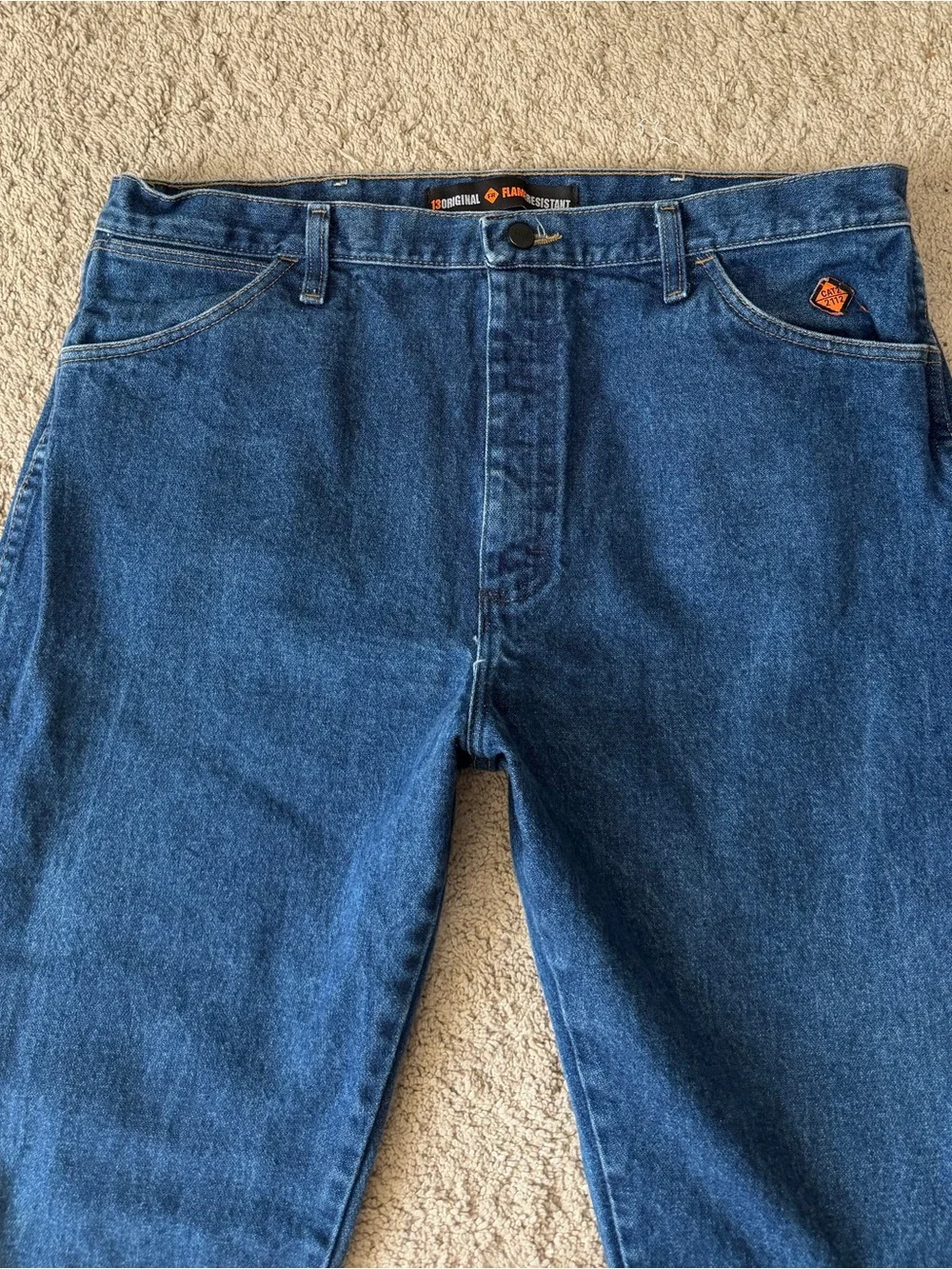 Wrangler 13 Original FR Flame Resistant Jeans Men Size 38x32 FR13MWZ Cowboy Cut